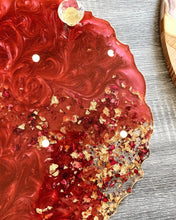 Load image into Gallery viewer, Luxury Rose Vanity Tray - Real dried roses, Gold foil, Resin