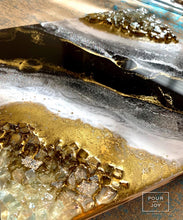 Load image into Gallery viewer, Bold & Gold - 10x10 Geode Wall Art