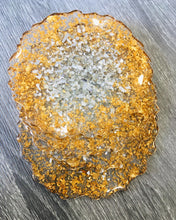 Load image into Gallery viewer, Mirror and Gold Coaster Set of 4 - Resin, Mirror & Gold Leaf