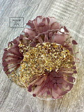 Load image into Gallery viewer, Mushroom and Champagne Coasters - Set of 4 - Resin and Sparkles